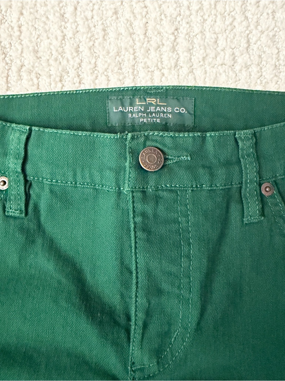 Ralph Lauren Emerald Green Straight-Leg Jeans - Picture 3 of 7